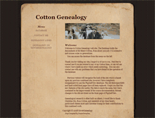 Tablet Screenshot of cotton.ozwebgenealogy.com