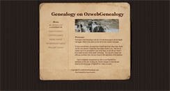 Desktop Screenshot of ozwebgenealogy.com
